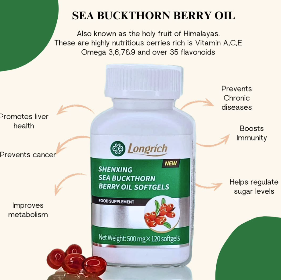 Sea Buckthorn Berry Oil Softgels